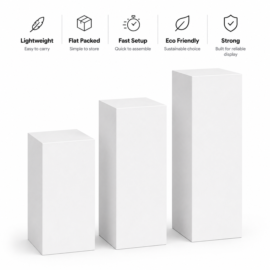 Cardboard Plinths